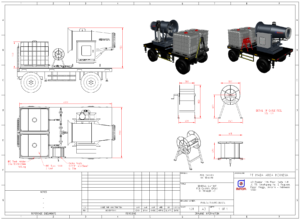 Technical Drawing Fog Cannon Imada Indonesia