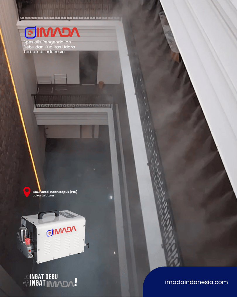 Instalasi misting pada rumah hunian di kawasan PIK Jakarta Utara