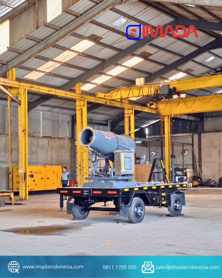 Fog Cannon CFC60 on four wheel trailer pesanan PT. Duta Bara Utama