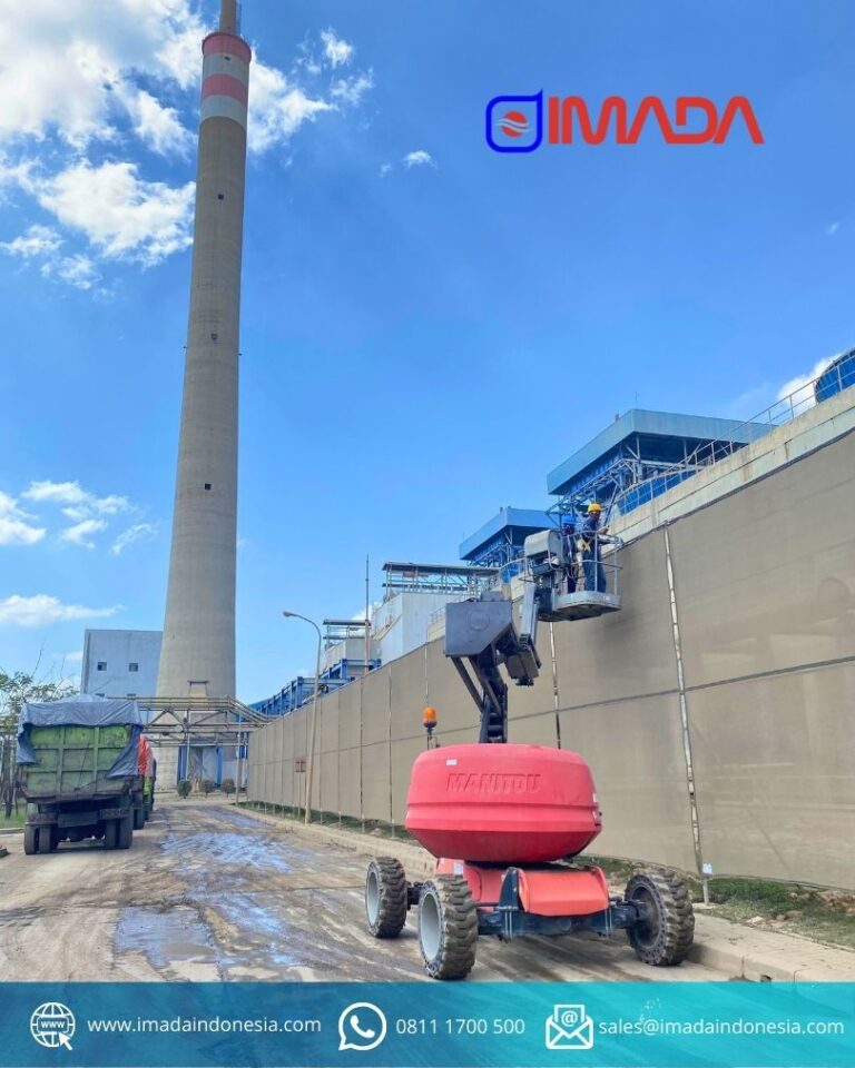 Area instalasi Dust Net Imada di PLTU Tenayan Riau untuk perlindungan area cooling tower