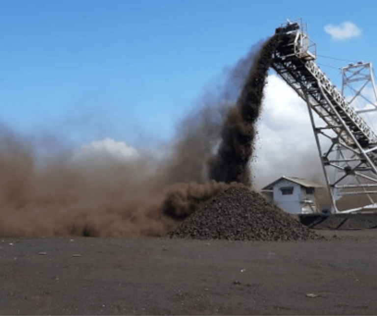 sistem pengendalian debu conveyor batubara