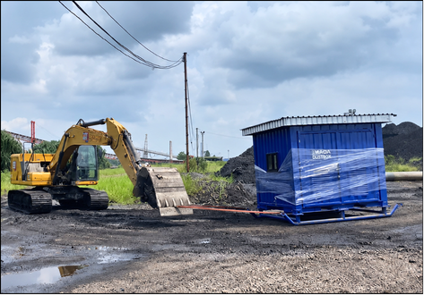 Imada DustBox dapat dengan mudah dimobilisasi di lapangan remote area sekalipun